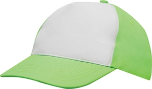 Casquette bicolore 5 segments - segment avant renforcé personnalisable