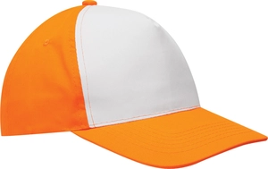 Casquette bicolore 5 segments - segment avant renforcé personnalisable