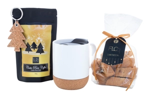 Coffret cadeau café pour Noël personnalisable