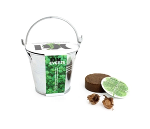 Kit de plantation avec pot en zinc - Diamètre 7 cm personnalisable