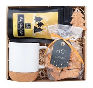 Coffret cadeau café pour Noël personnalisable