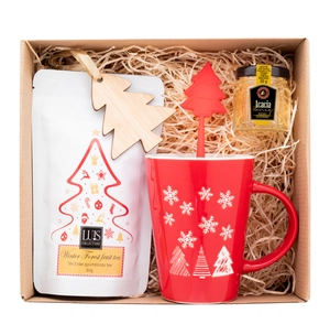 Coffret cadeau thé pour Noël personnalisable