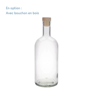 Carafe à eau 70cl ou 100cl - Bouteille en Verre Fabrication Allemagne personnalisable