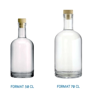 Carafe en verre 50cl ou 70 cl fabriquée en europe personnalisable