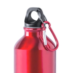 Petite bouteille en aluminium de 330 ml avec mousqueton personnalisable