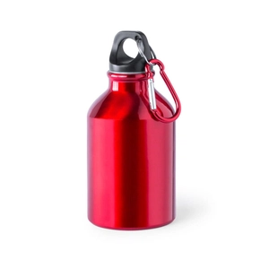 Petite bouteille en aluminium de 330 ml avec mousqueton personnalisable