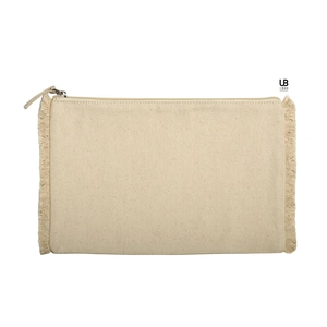 Pochette en coton 320gr avec franges personnalisable