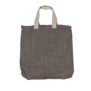 Sac de plage original en juca - jute et coton personnalisable