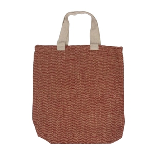 Sac de plage original en juca - jute et coton personnalisable