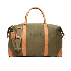 Sac de voyage élégant en toile recyclée certifié RCS - 47% en matière recyclée personnalisable