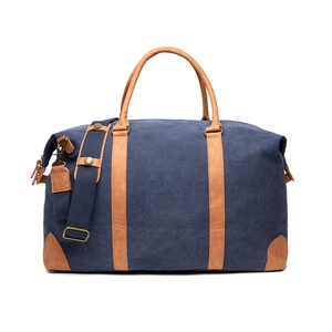 Sac de voyage élégant en toile recyclée certifié RCS - 47% en matière recyclée personnalisable