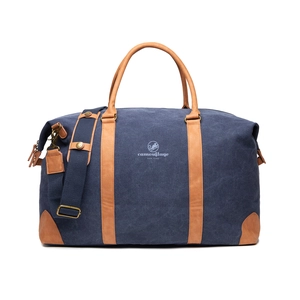 Sac de voyage élégant en toile recyclée certifié RCS - 47% en matière recyclée personnalisable