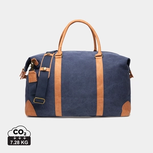 Sac de voyage élégant en toile recyclée certifié RCS - 47% en matière recyclée personnalisable