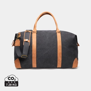 Sac de voyage élégant en toile recyclée certifié RCS - 47% en matière recyclée personnalisable