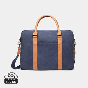 Sac pour ordinateur en toile recyclée certifié RCS - design épuré personnalisable