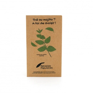 Sachet de graines kraft 70x125 mm Made in France personnalisable