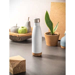 Thermos 560mL en acier inox avec base en liège - Gourde isotherme personnalisable