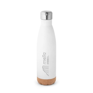 Thermos 560mL en acier inox avec base en liège - Gourde isotherme personnalisable