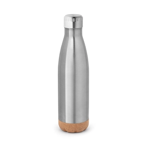 Thermos 560mL en acier inox avec base en liège - Gourde isotherme personnalisable