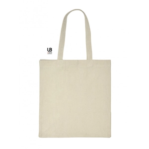 Totebag en coton avec soufflet 220 gr/m2 33 litres - avec fermeture par pressions personnalisable