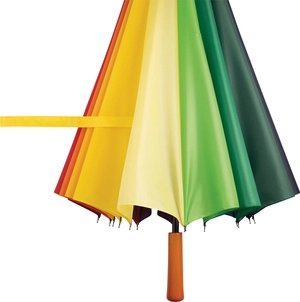 Parapluie de golf arc en ciel - Diamètre toile 131 cm personnalisable