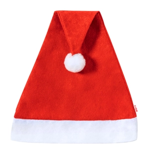 Bonnet de Noël en RPET avec pompon blanc personnalisable