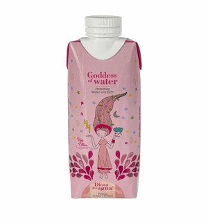 Eau en carton Goddess of Water - 3 capacités au choix personnalisable