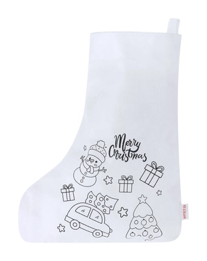 Chaussette à colorier - motifs de Noël personnalisable