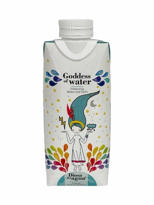 Eau en carton Goddess of Water - 3 capacités au choix personnalisable