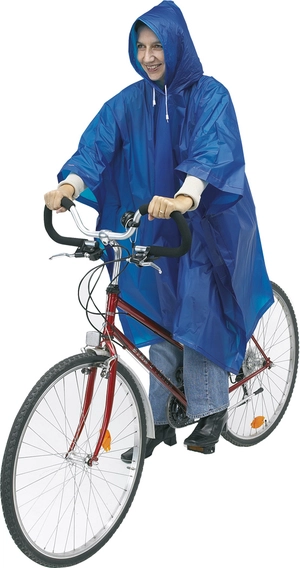 Poncho pour cycliste avec capuche - taille unique personnalisable