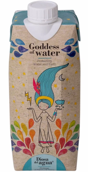 Eau en carton Goddess of Water - 3 capacités au choix personnalisable