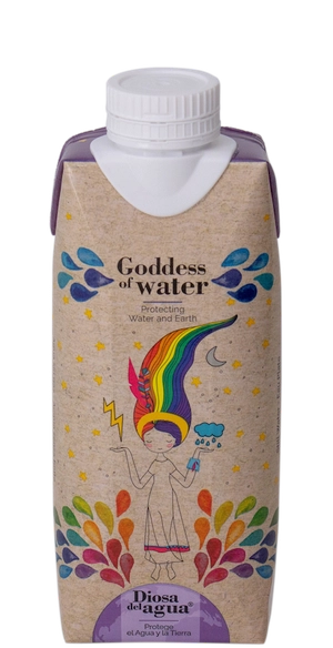 Eau en carton Goddess of Water - 3 capacités au choix personnalisable