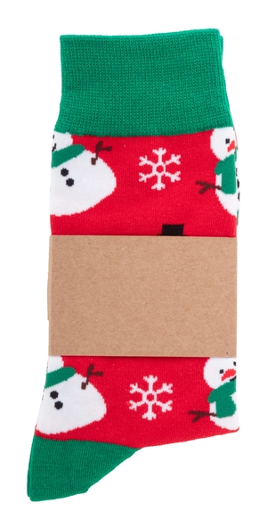 Chaussettes de Noël avec fourreau en papier kraft personnalisable