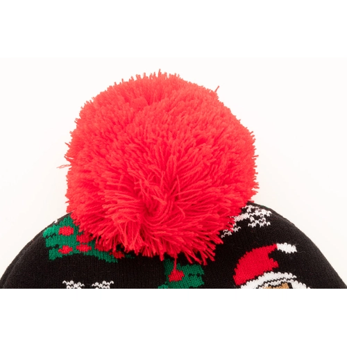 image du produit Bonnet de Noël tricoté avec pompon