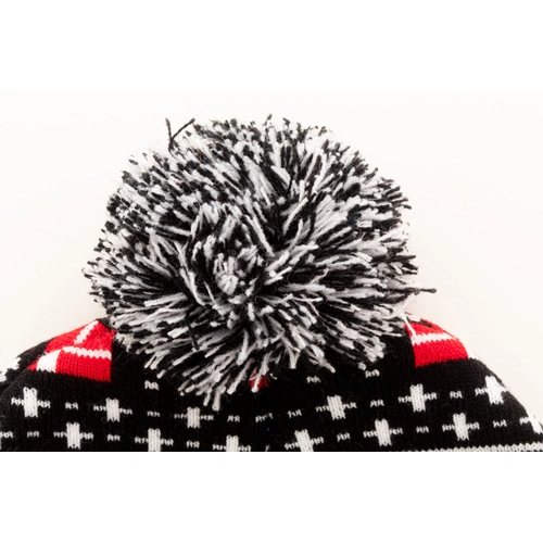 image du produit Bonnet de Noël tricoté avec pompon