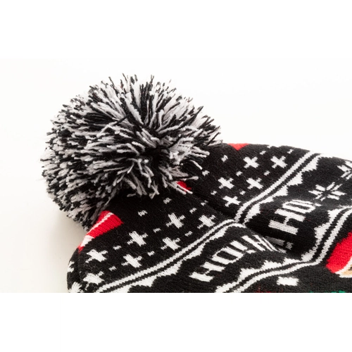 image du produit Bonnet de Noël tricoté avec pompon