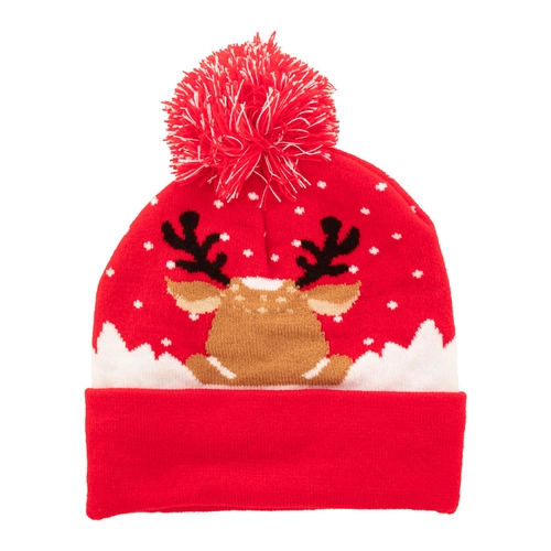 image du produit Bonnet de Noël tricoté avec pompon