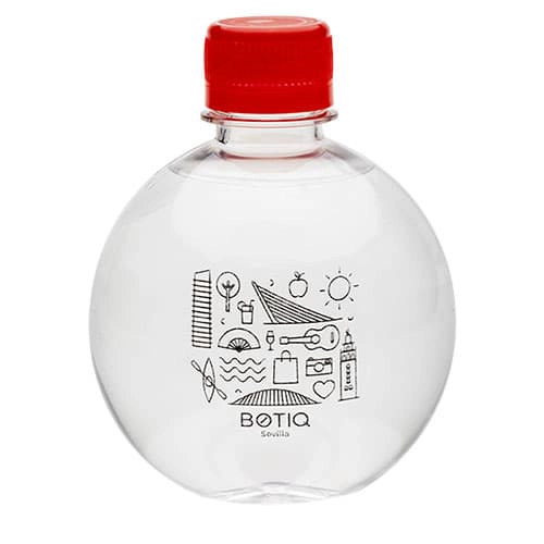 image du produit Bouteille d'eau ronde personnalisée de 33cl