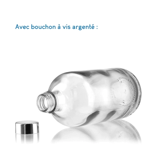 image du produit Bouteille en verre premium - bouteille lourde au design robuste