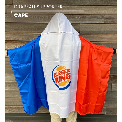 image du produit Cap de supporter avec capuche et manches  - Drapeau supporter