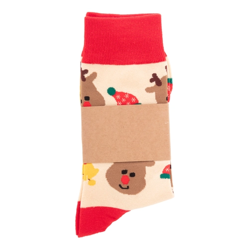 image du produit Chaussettes de Noël avec fourreau en papier kraft