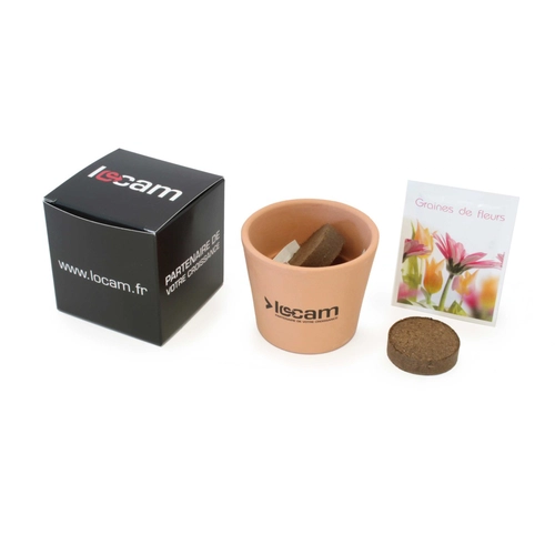 image du produit Cube de plantation avec pot céramique 7 cm - kits semis