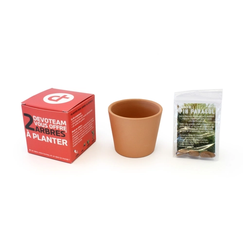 image du produit Cube de plantation avec pot céramique 7 cm - kits semis