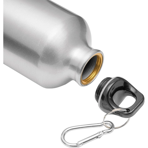 image du produit Gourde en aluminium avec mousqueton 400 ml - poignée plastique