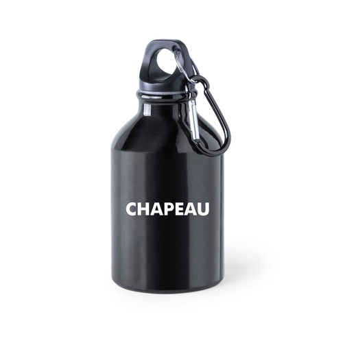 image du produit Petite bouteille en aluminium de 330 ml avec mousqueton