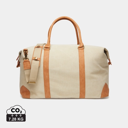 image du produit Sac de voyage élégant en toile recyclée certifié RCS - 47% en matière recyclée