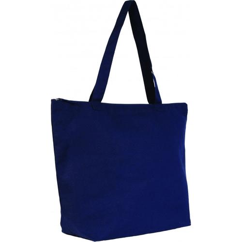 image du produit Sac en coton avec fermeture zippée - Totebag 280 gr/m2 avec poche intérieure