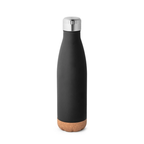 image du produit Thermos 560mL en acier inox avec base en liège - Gourde isotherme