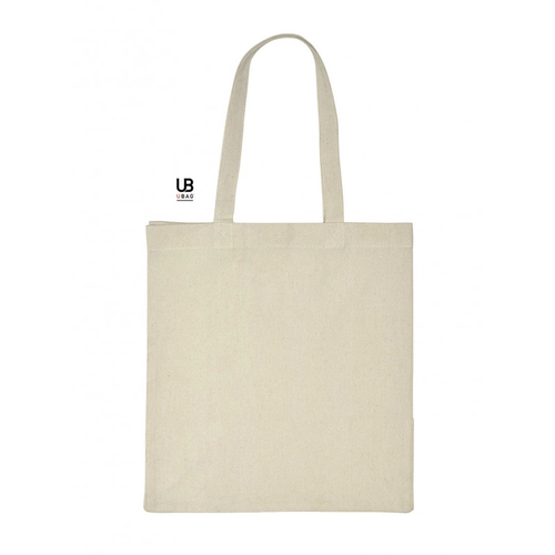 image du produit Totebag en coton avec soufflet 220 gr/m2 33 litres - avec fermeture par pressions