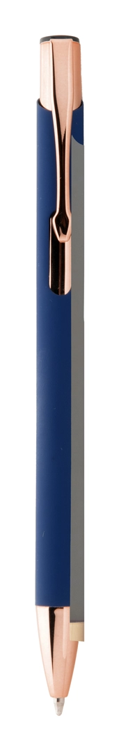 Stylo à bille en aluminium recyclé avec finition caoutchoutée personnalisable